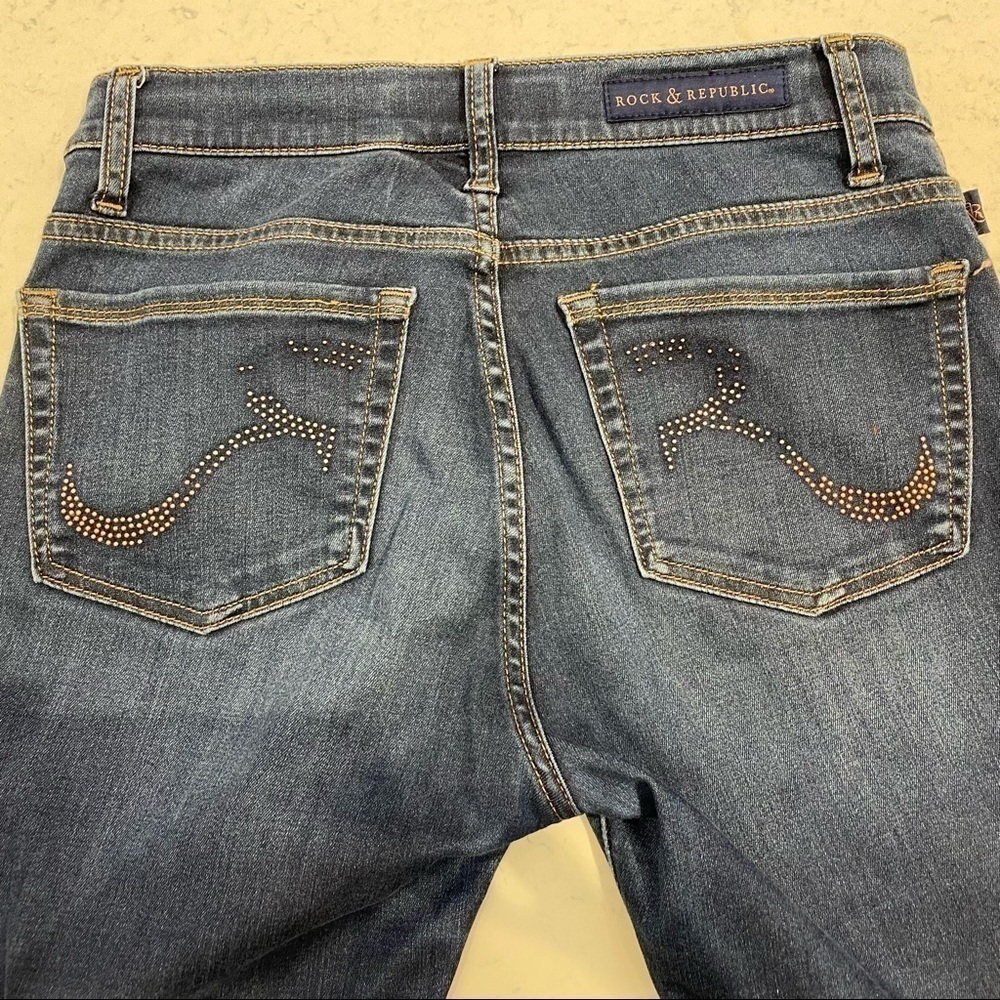 ROCK & Republic Straight Leg Jean Size 6 - Picture 3 of 6